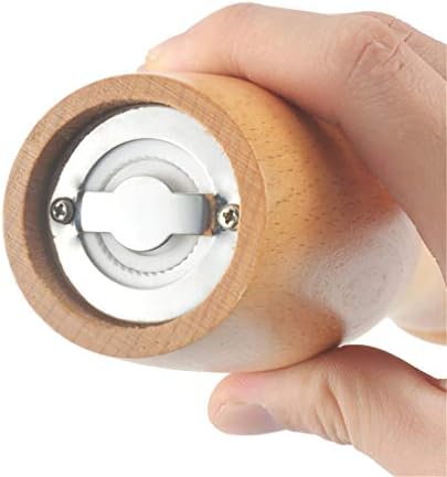 Wooden Salt Pepper Mill with Adjustable Grind
