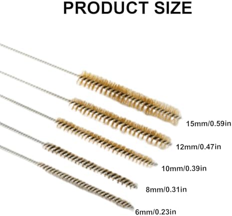 5Piece Brass Tube Brush Set for 6-15mm Pipes 1