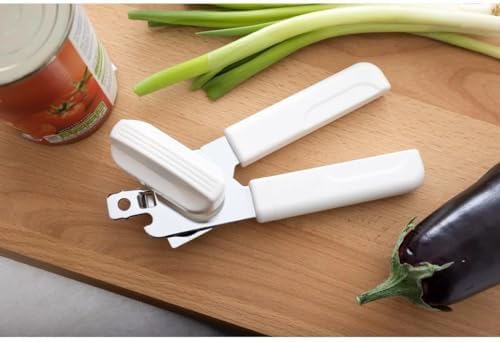 KitchenCraft Multi-Function Can Opener with Bottle Cap Remover 18cm WhiteSilver