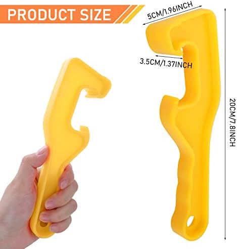 Prasacco 3 Pcs Bucket Opener Tools 5 Gallon Paint Can Opener Plastic Set