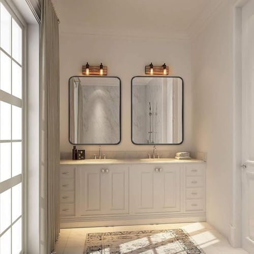 Newferro 22x30 Inch Silver Bathroom Mirror with HD Glass