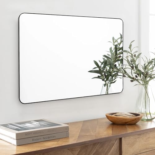 CULER 30x40 Inch Black Frosted Wall Mirror