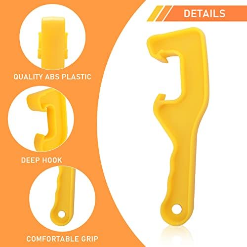 Prasacco 3 Pcs Bucket Opener Tools 5 Gallon Paint Can Opener Plastic Set
