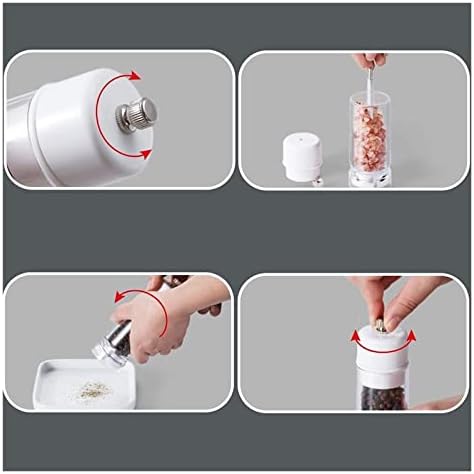 EDCWDTYYEC Salt Pepper Grinder Set with Adjustable Coarseness