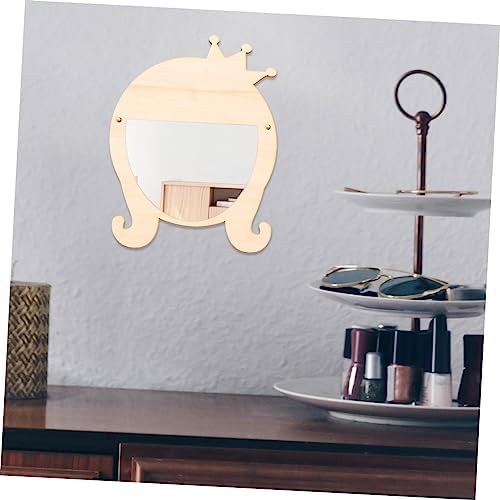 Didiseaon Pink Wooden Vanity Mirror for Women
