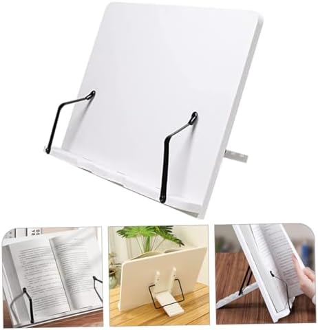 VILLCASE Adjustable Wood Book Stand for Cookbooks and Notebooks