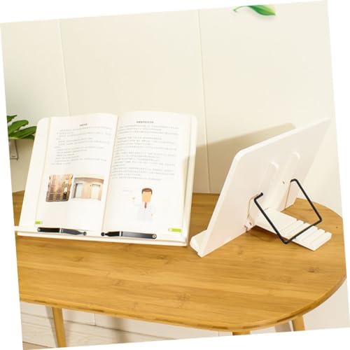 Wooden Book Stand Holder for Cookbooks Textbooks Magazines