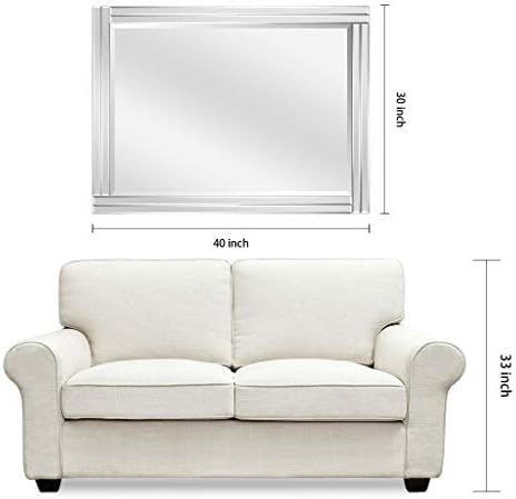Empire Art Direct Modern Stepped Rectangle Wall Mirror 30x40