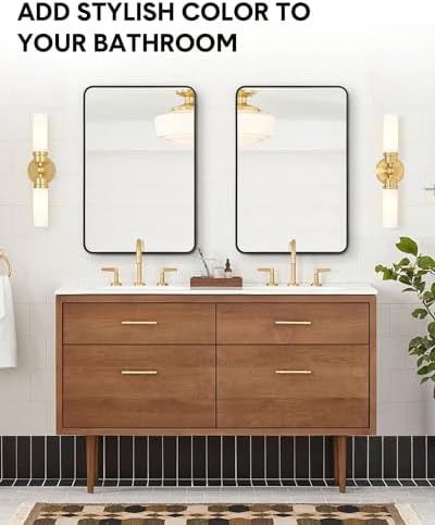 IDEALHOUSE HD Eco-Friendly Bathroom Mirror 24x36 Inch