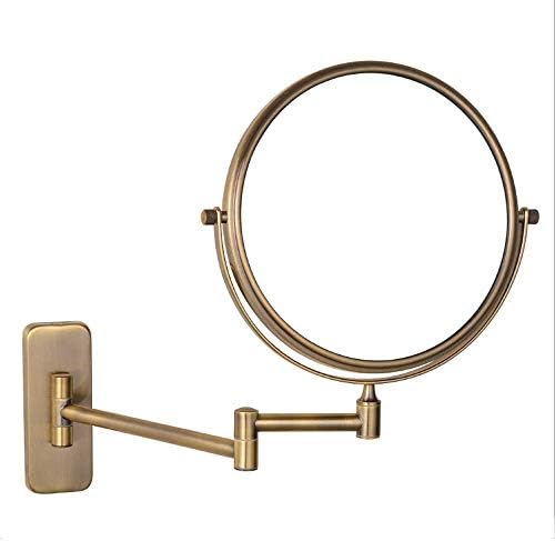 8 Inch Adjustable Magnifying Wall Mirror with 3X Lenses