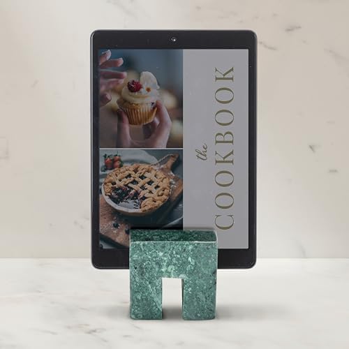 Creative Co-Op Marble Cookbook Stand Green