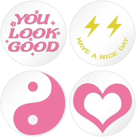 DARENYI 4Pcs 6 Inch Round Mirror Decor