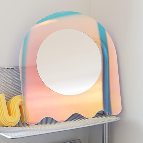 LONGSHENG Desk Mirror with Colorful Gradient Effect