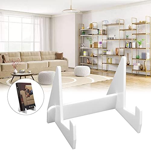 ETAINGYEUN Acrylic Book Display Stand Organizer White