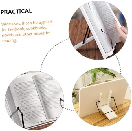 VILLCASE Adjustable Wood Book Stand for Cookbooks and Notebooks