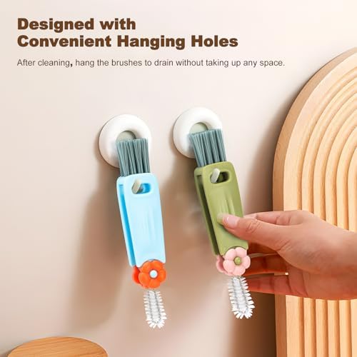 Yadiana 3 in 1 Cup Lid Cleaning Brush Set