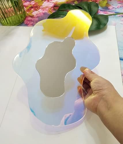 Wavy Acrylic Mirror with Rainbow Effect 827x1181