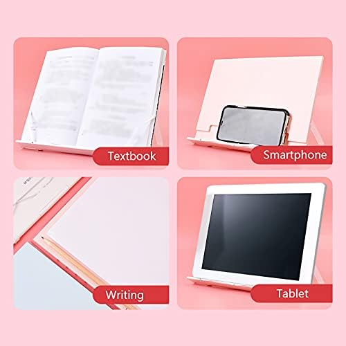 Yuidaaavzz Foldable Book Stand for Kitchen and Office White 1