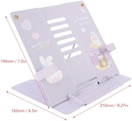 Asixxsix Adjustable Book Stand with Exquisite Pattern Design