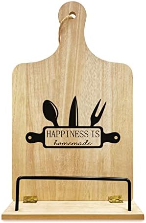 PLIGREAT Adjustable Wooden Cookbook Stand 1