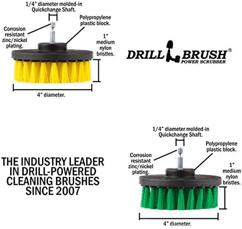 Drillbrush Cleaning Brush Combo Set for Kitchen and Bath