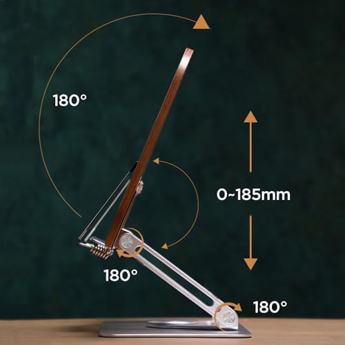 Ergonomic 360 Swivel Book Stand for Reading