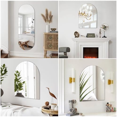 DARENYI 16x12 Arched Mirror for Bathroom