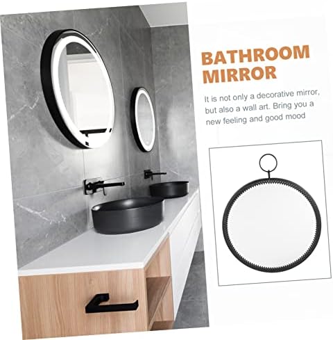 Alipis Round Wall Hanging Vanity Mirror