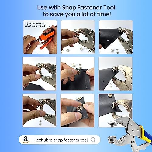 Rexhubro Canvas Snap Kit 150PCS Marine Grade Fasteners