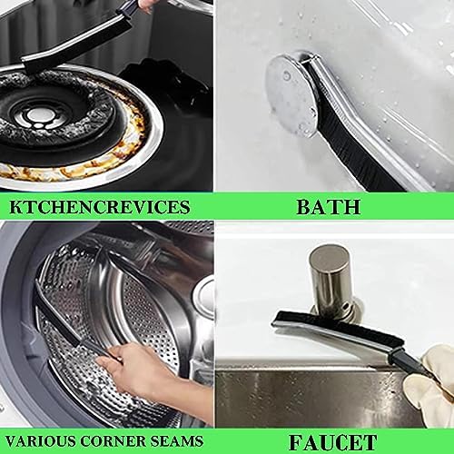WandaQueen 4pcs Hard Bristle Crevice Cleaning Brush Set