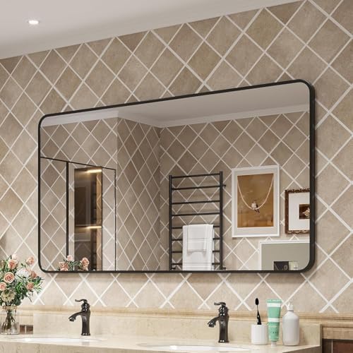 Wanzvisk Black Framed Mirror 40x30 Inch