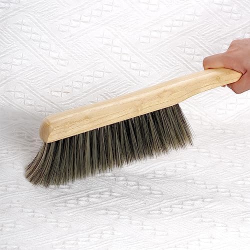 Rbenxia 2 Pieces Wooden Handle Soft Bristle Dust Brushes