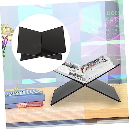 Unomor Compact Acrylic Book Stand for Home Office Reading