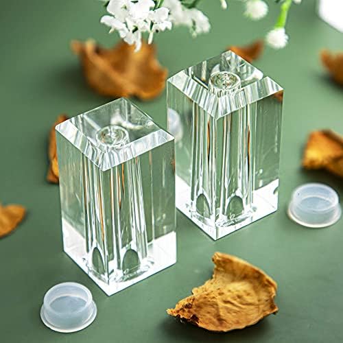 Set of 2 Refillable Crystal Salt Pepper Shakers