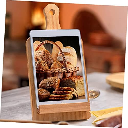 Cabilock Wooden Recipe Book Stand for Kitchen and Desktop