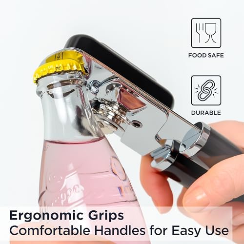 Deiss PRO Handheld Can Opener Smooth Edge Heavy Duty Ergonomic Handle