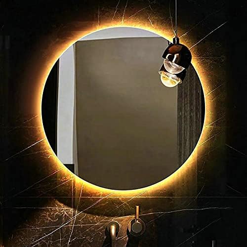 Modern Round Bathroom Mirror with LED Lights 1