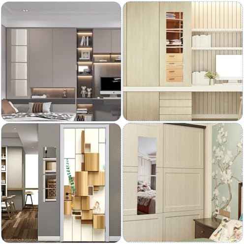 4 Pcs Shatterproof Acrylic Wall Mirror Tiles