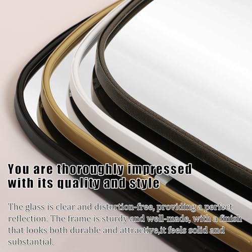 Modern Irregular Metal Framed Wall Mirror