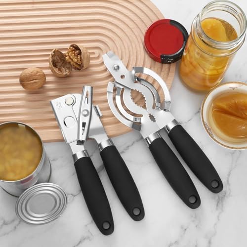 Heavy Duty Can Opener 2Pack for Seniors and Kitchen Use