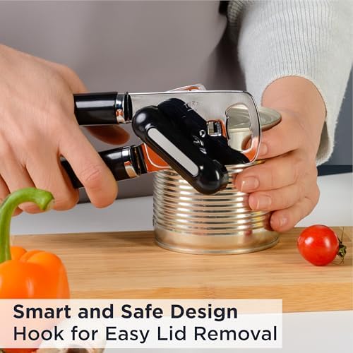Deiss PRO Handheld Can Opener Smooth Edge Heavy Duty Ergonomic Handle