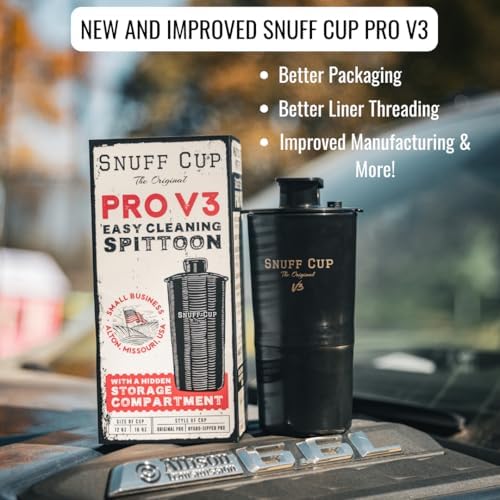 Snuff Cup Pro Spittoon with Can Opener and Storage