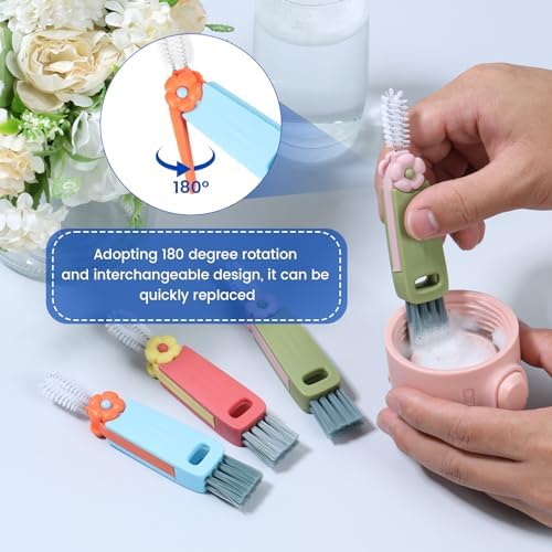 6 Pcs 3 in 1 Cup Lid Cleaning Brush Set 1