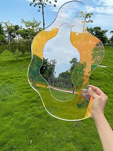 Wavy Acrylic Mirror with Rainbow Effect 827x1181