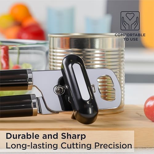 Deiss PRO Handheld Can Opener Smooth Edge Heavy Duty Ergonomic Handle
