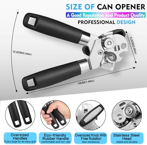 SOVARCATE Heavy Duty Can Opener with Magnet Lift