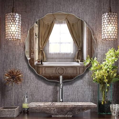 Modern Frameless Wall Mirror for Bathroom Bedroom Living Room