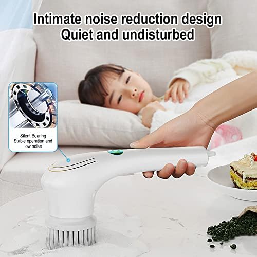 KIRIKIT 5 in 1 Electric Spin Scrubber with 5 Replaceable Heads 1