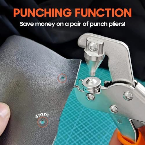Toolhoper Snap Fastener Tool with 140 Pcs Boat Cover Snaps