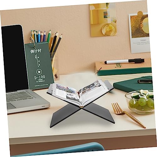 Unomor Compact Acrylic Book Stand for Home Office Reading